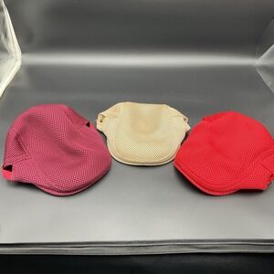 Vintage Flat Caps Lot Of 3